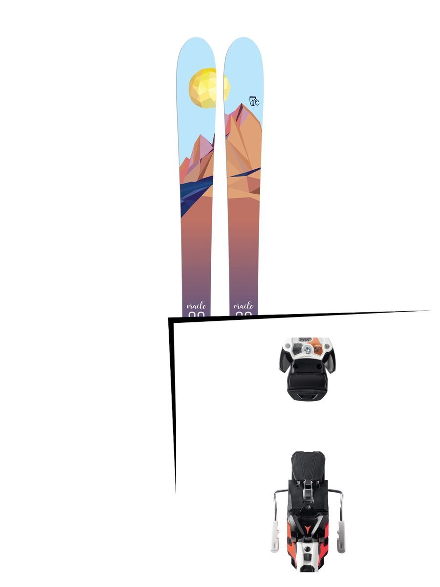 Set: Icelantic Oracle 88 2018 + Atomic Warden MNC 13 white/black/orange - Bild 1