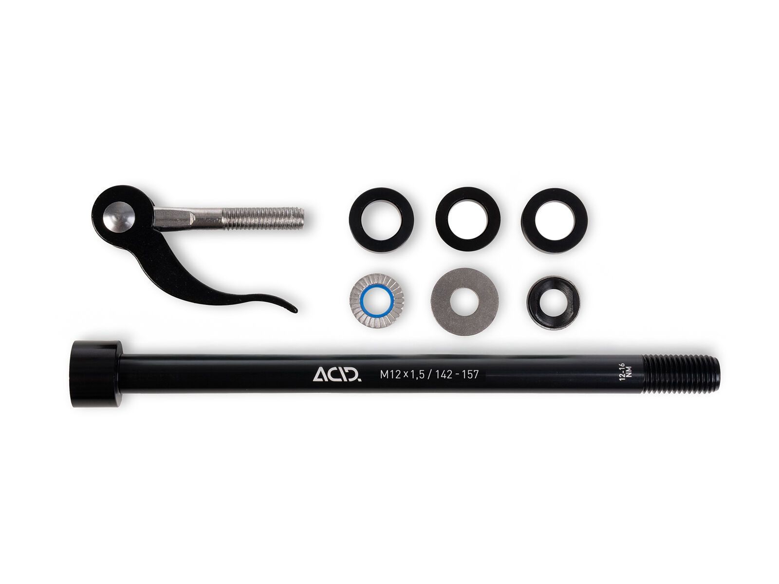 Cube Acid Steckachse M12x1.5 142-157 mm für Fahrradanhänger, black - Bild 2