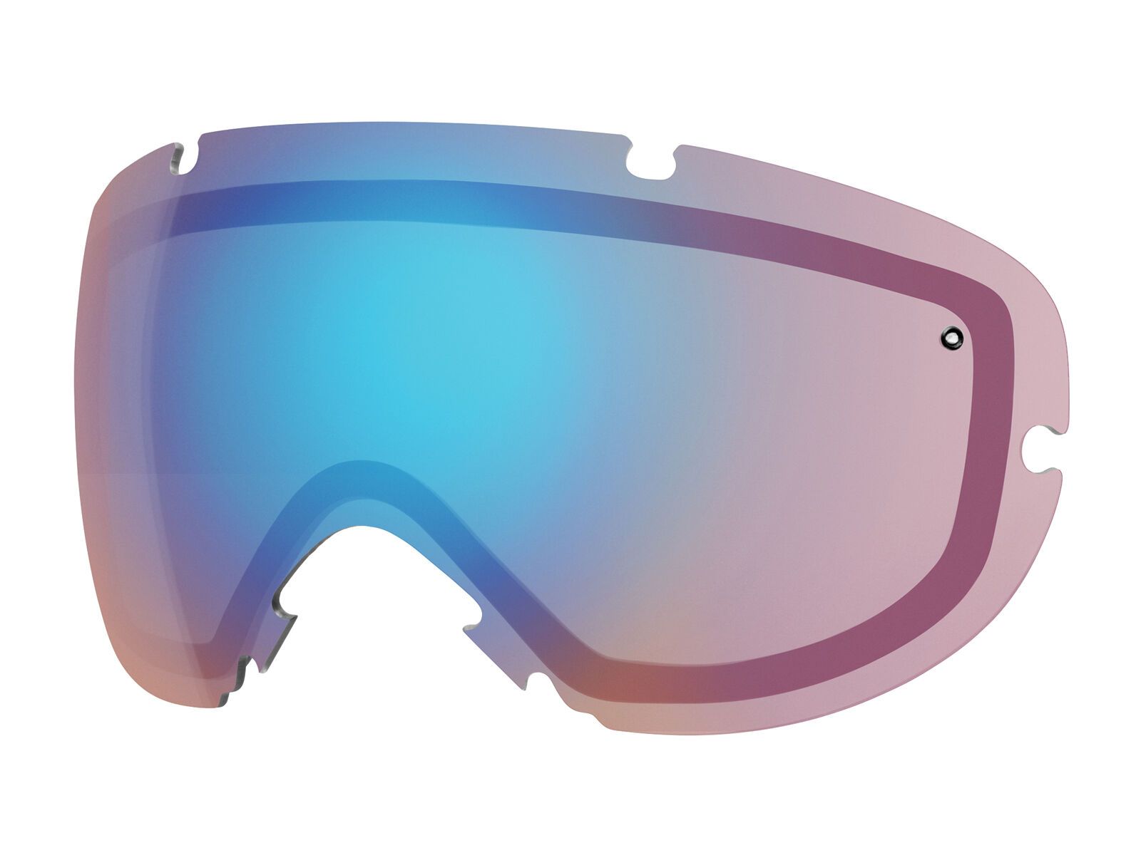 Smith I/OS inkl. Wechselscheibe, navy micro floral/Lens: sun platinum mirror chromapop/storm rose flash - Bild 3