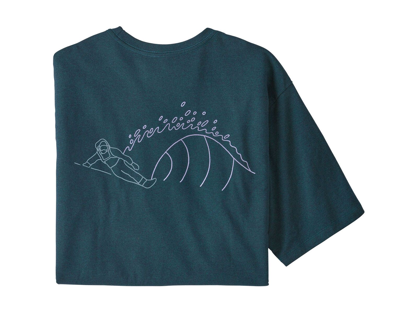Patagonia Men's Surf Snow Responsibili-Tee, dark borealis green - Bild 1