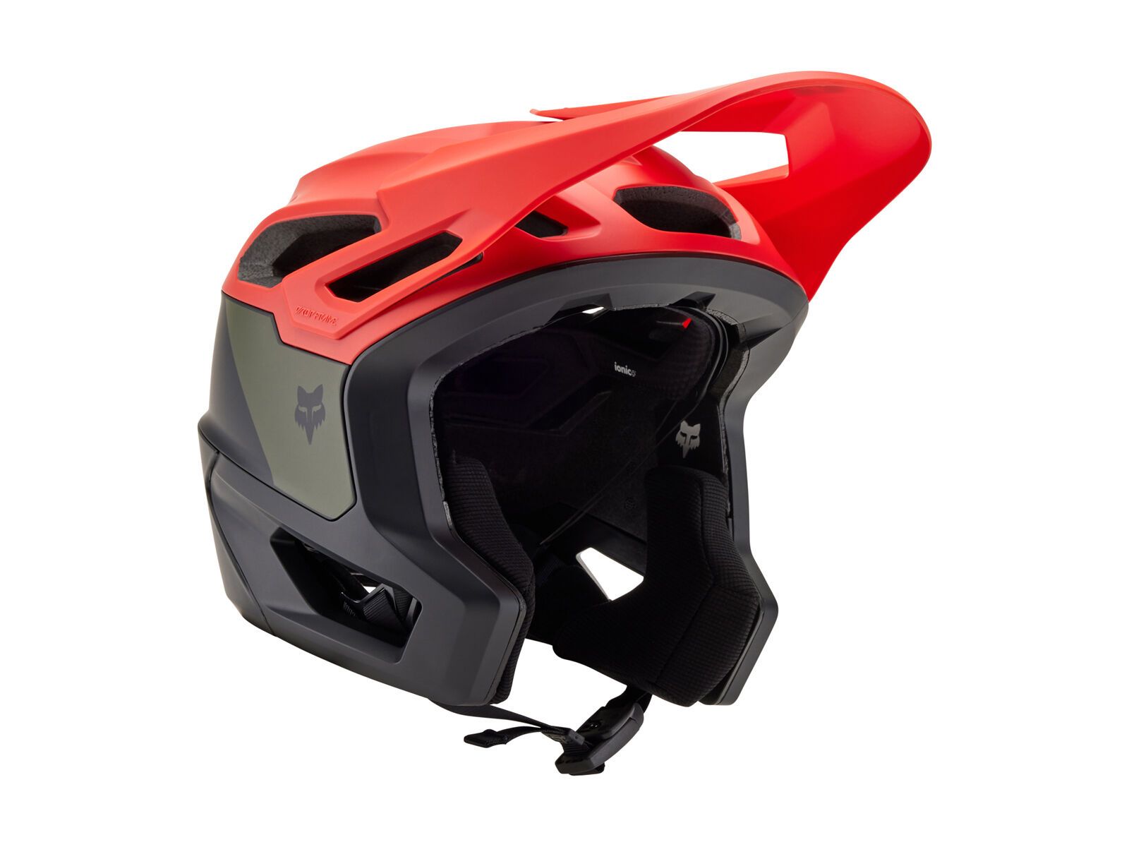 Fox Speedframe Pro MTB Helm mit Brille braun