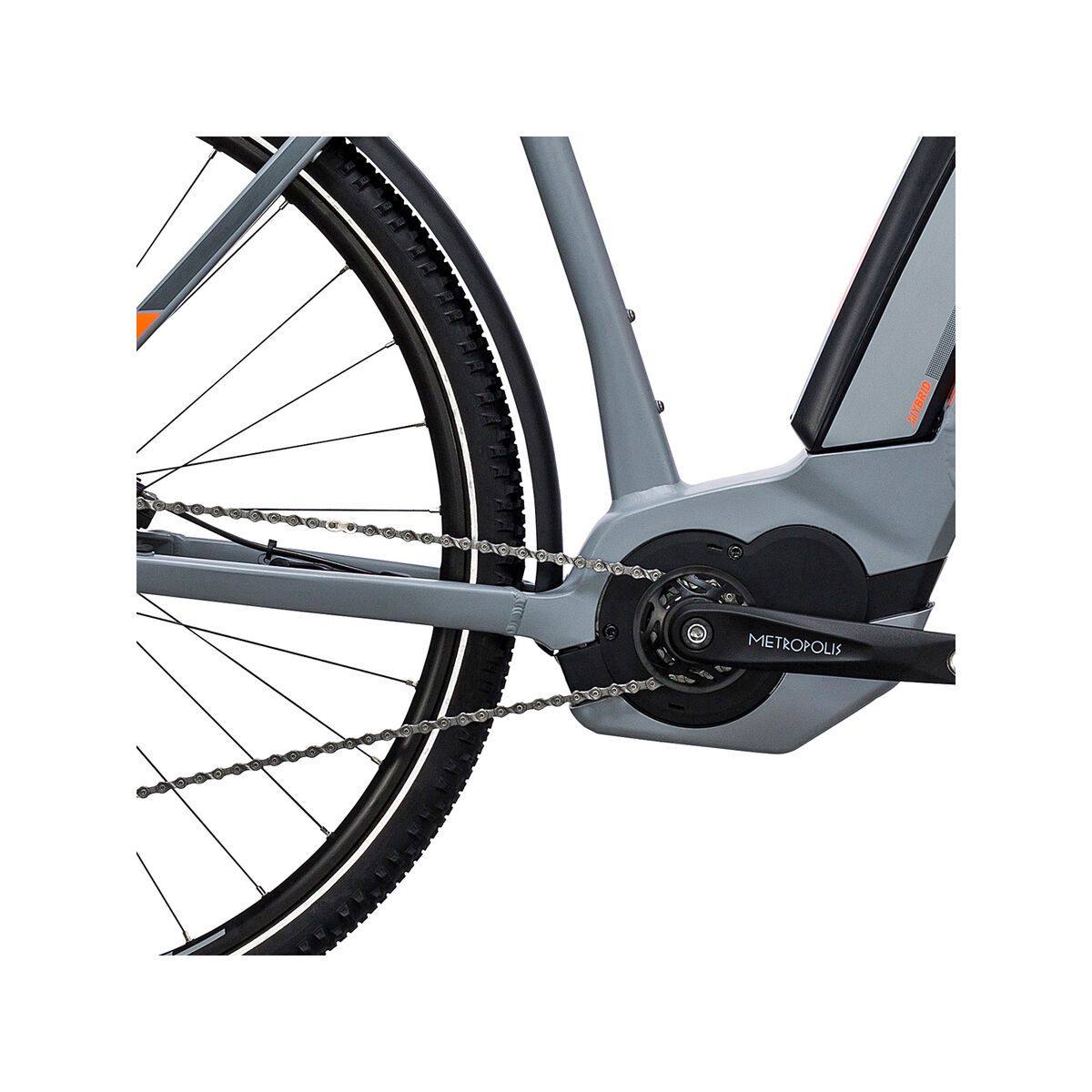 Cube Cross Hybrid ONE Allroad 500, grey´n´orange - Bild 3