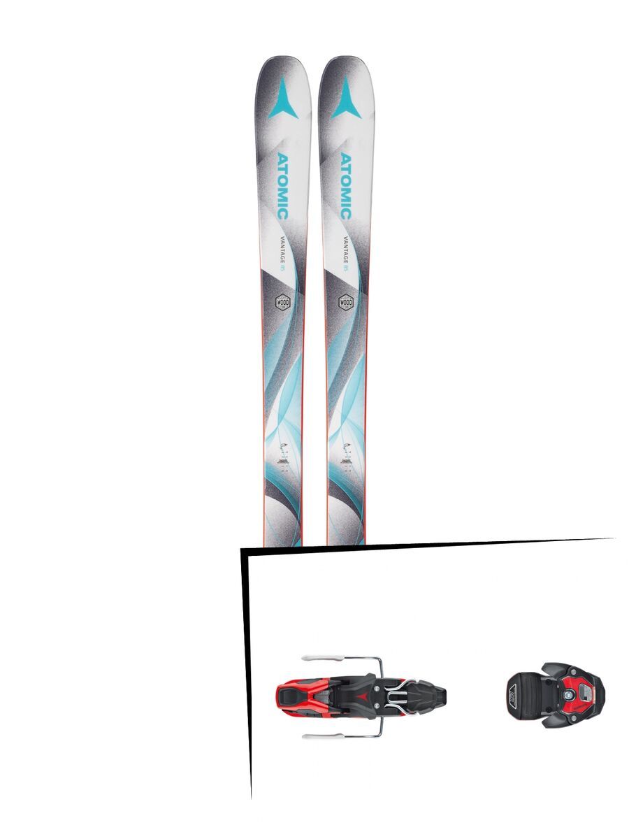 Set: Atomic Vantage 85 W 2018 + Atomic Warden MNC 11 black/red - Bild 1