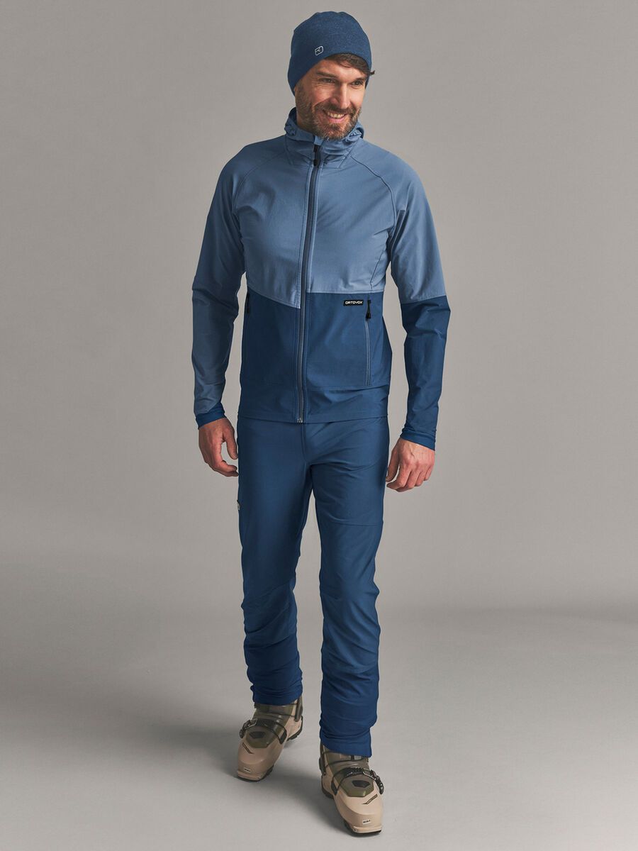 Ortovox Venet Softshell Pants M, blue nunatak - Bild 3
