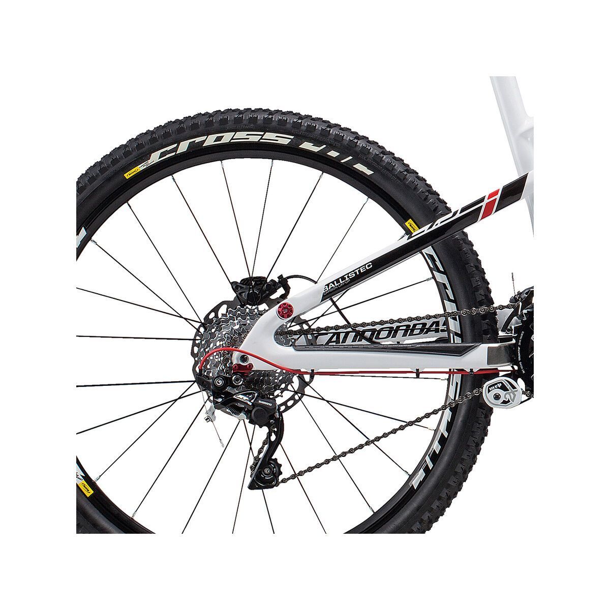 Cannondale Jekyll 27.5 Carbon 2, magnesium white with jet black, race red, gloss - Bild 4
