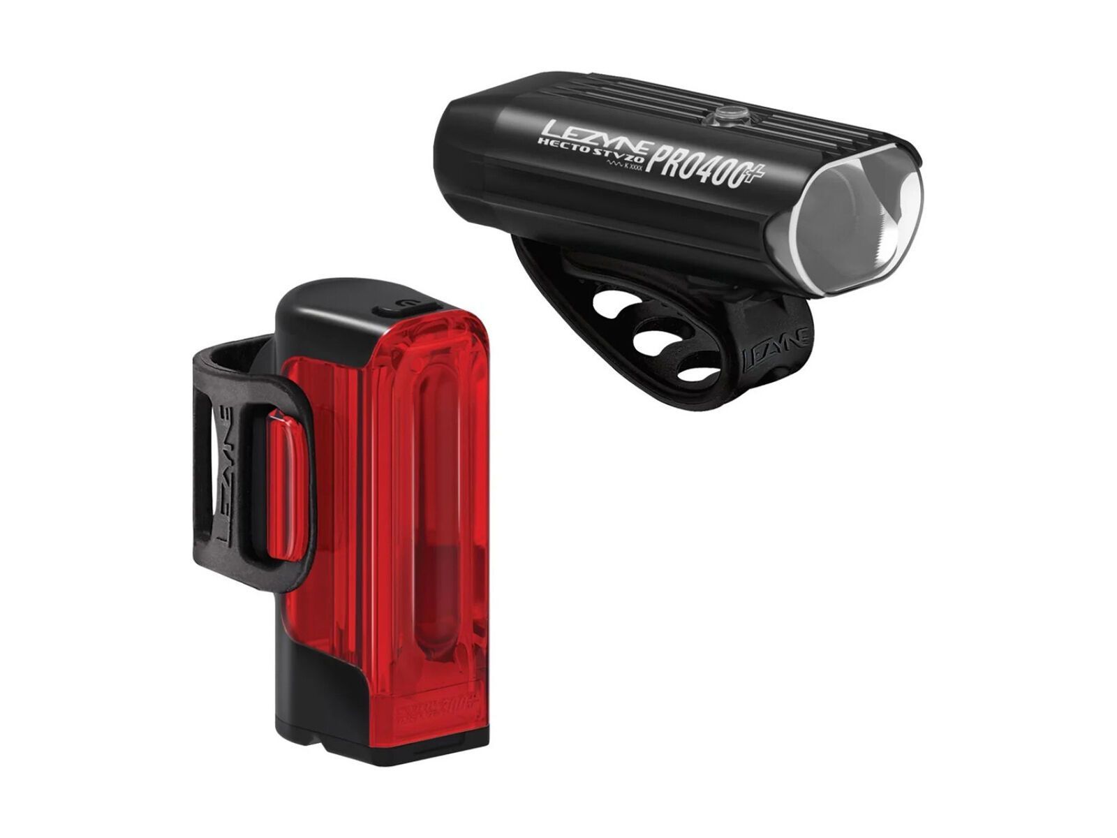 Lezyne Hecto Pro StVZO 400+ / Strip+ StVZO Rear Set, black - Bild 1