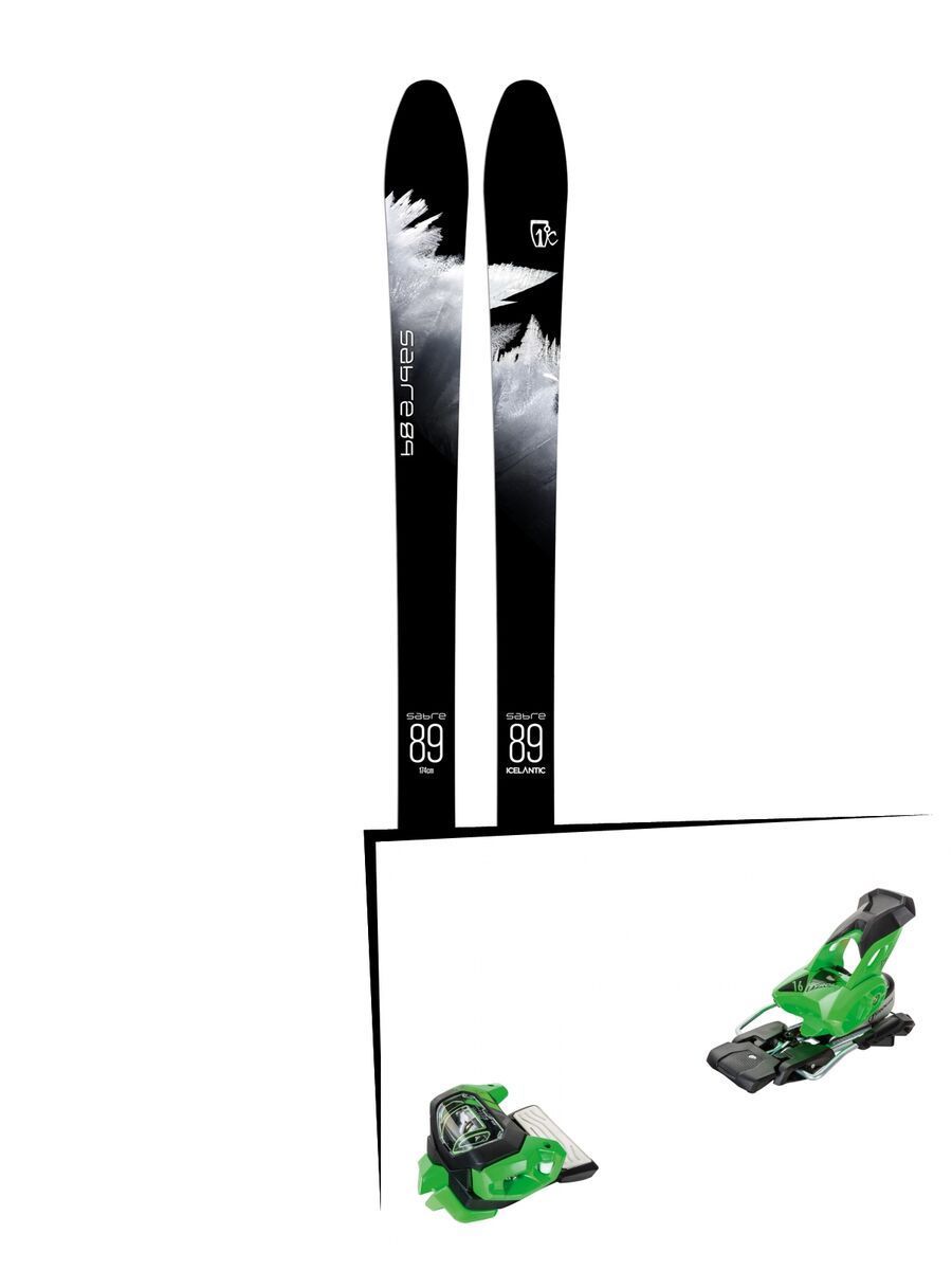 Set: Icelantic Sabre 89 2018 + Tyrolia Attack² 16 GW green - Bild 1