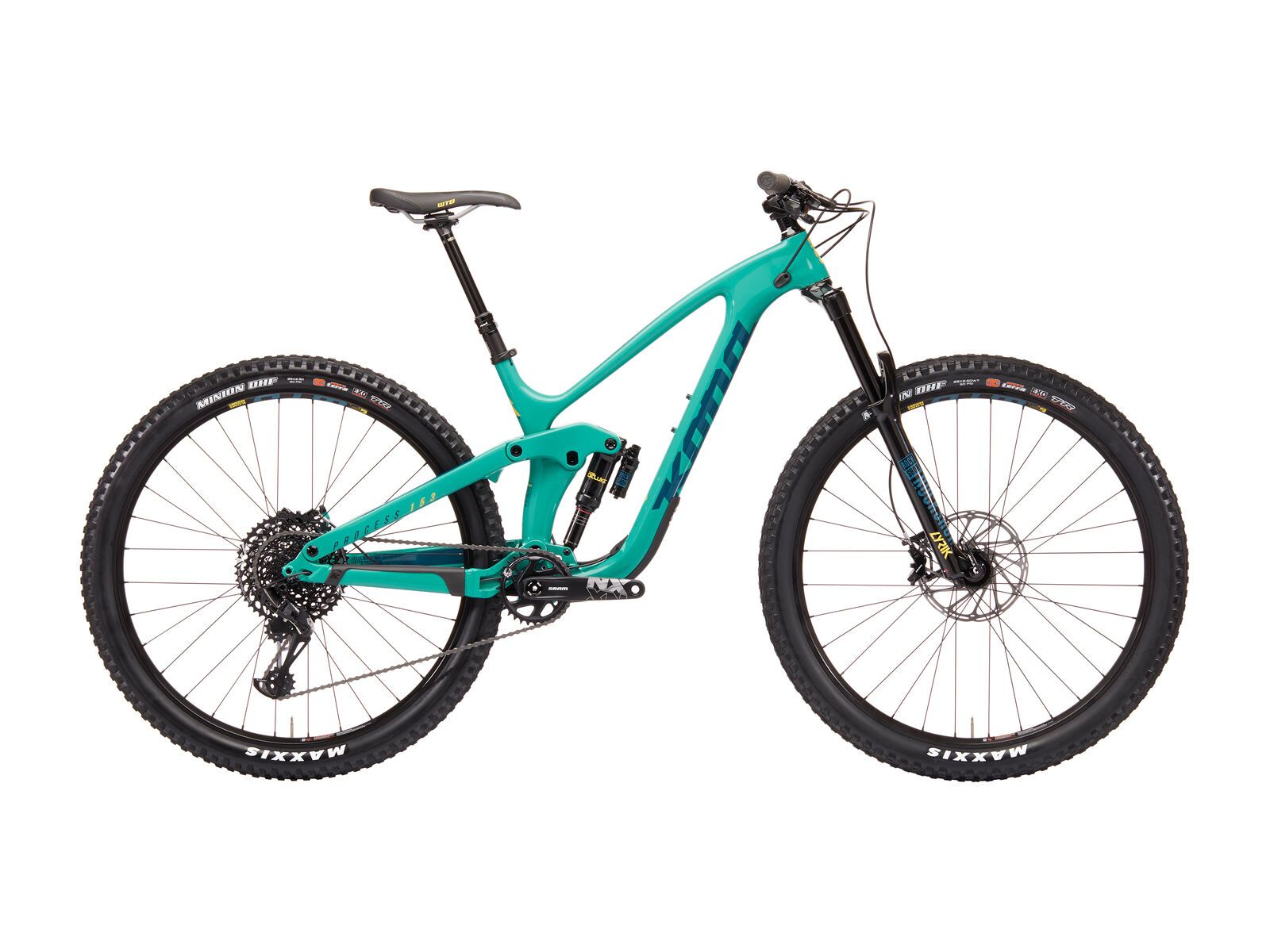 Kona Process 153 CR 29, gloss seafoam w/ dark seafoam & dandelion yellow decals - Bild 1