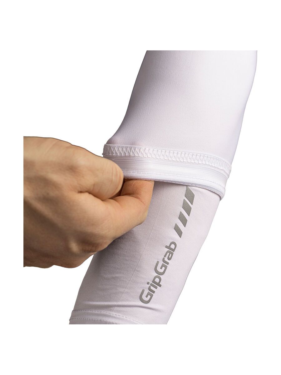 GripGrab UPF 50+ UV Protect Arm Sleeves, white - Bild 3