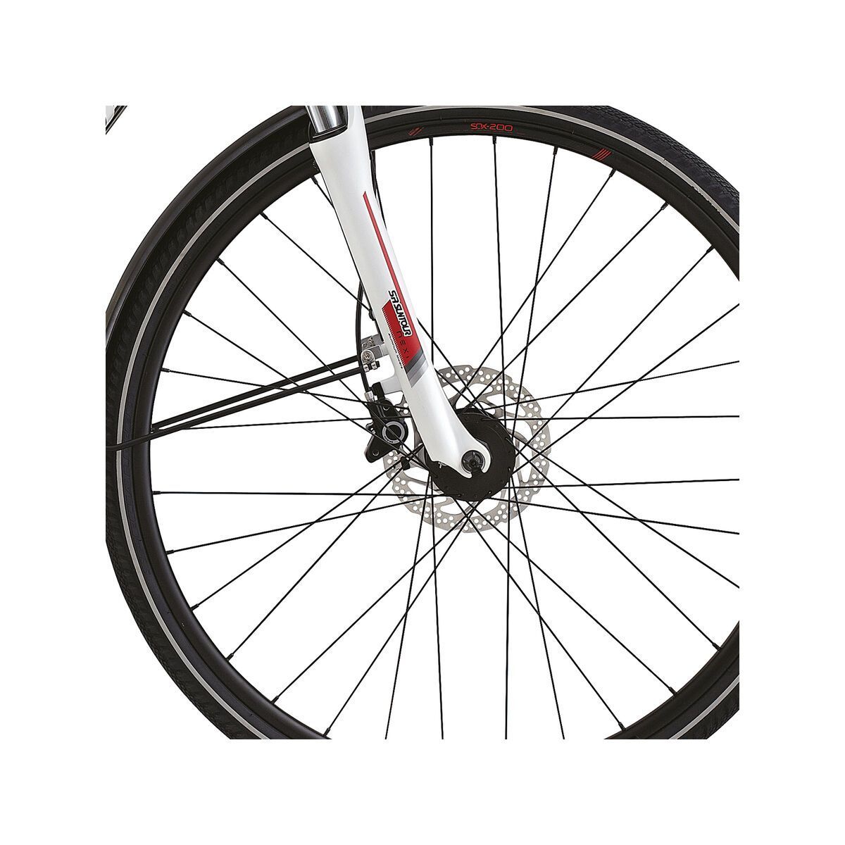 Specialized Crossover Elite Disc Step Through, Satin White/Red/Black - Bild 2