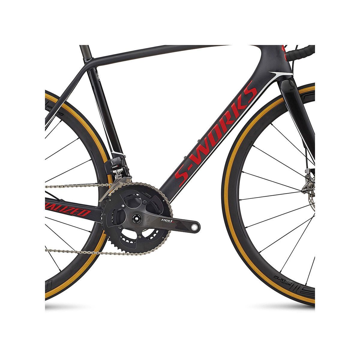 Specialized S-Works Tarmac Disc eTap, satin/gloss carbon/flo red/metallic white - Bild 3