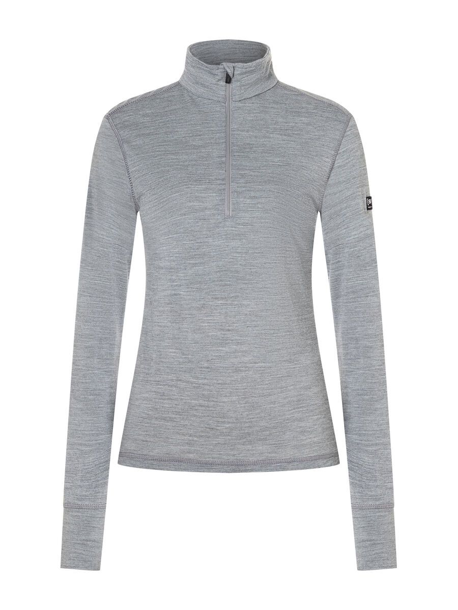 super.natural Tundra175 Zip 1/4 Damen, cashmere grey melange - Bild 1