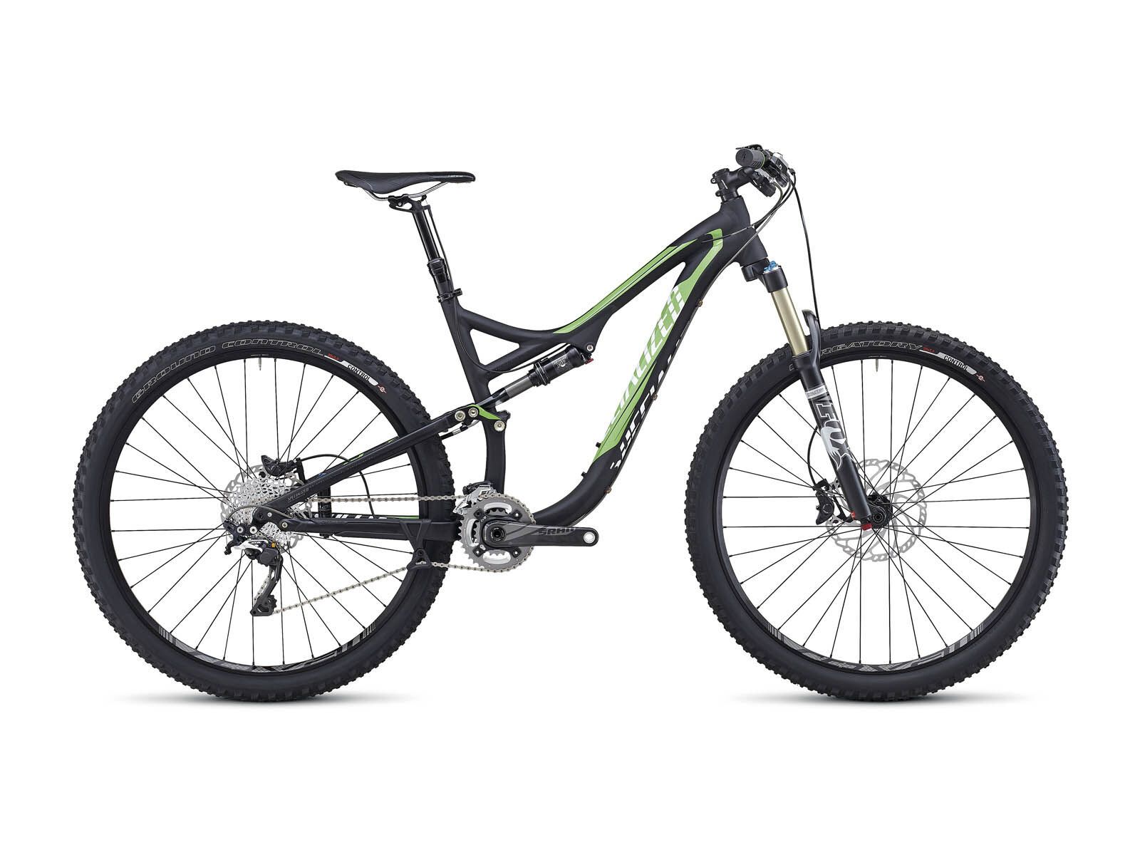 Specialized Stumpjumper FSR Elite 29, Black/Moto Green/White - Bild 1