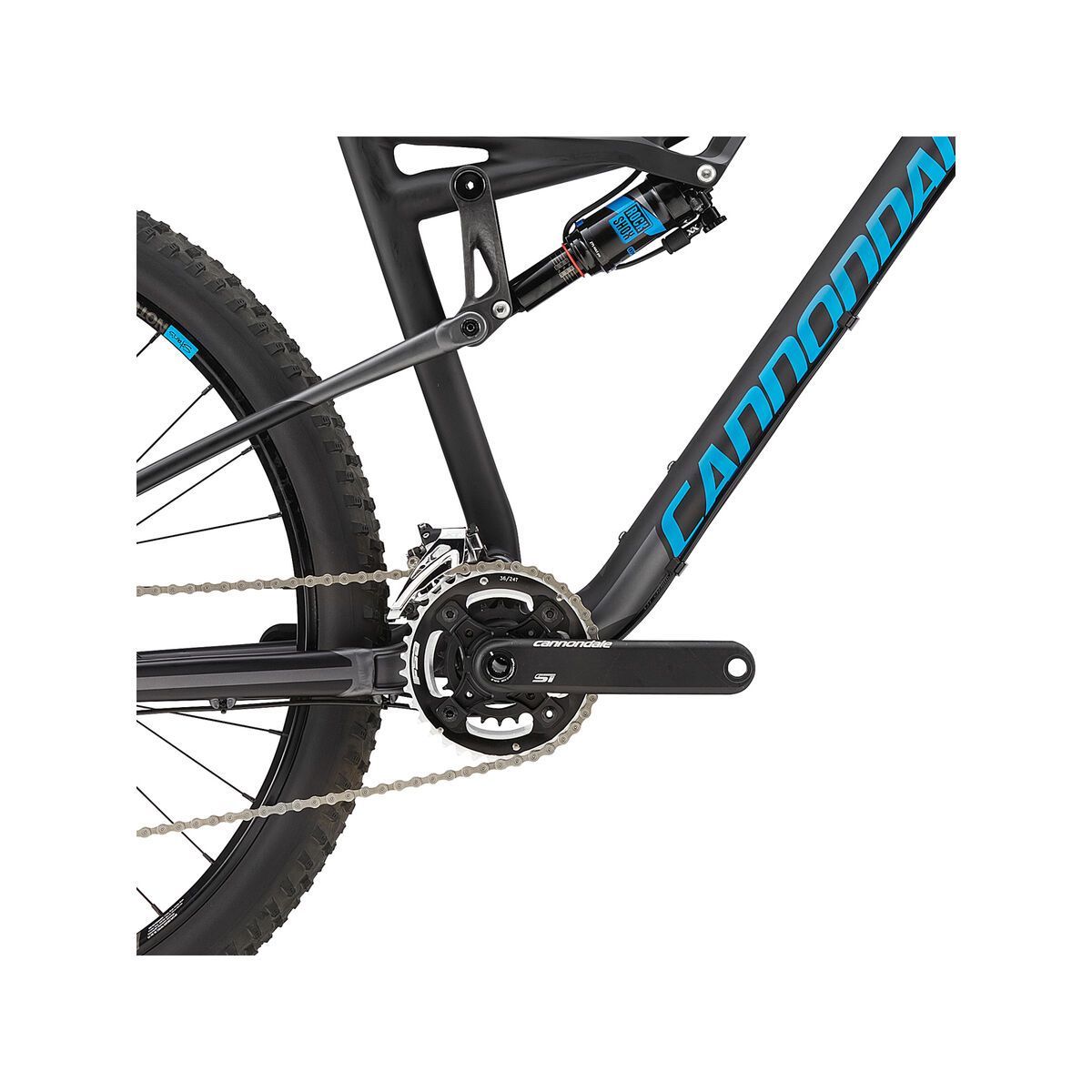 Cannondale Habit Carbon 2, jet black w/ ultra blue, charcoal grey, matte - Bild 3