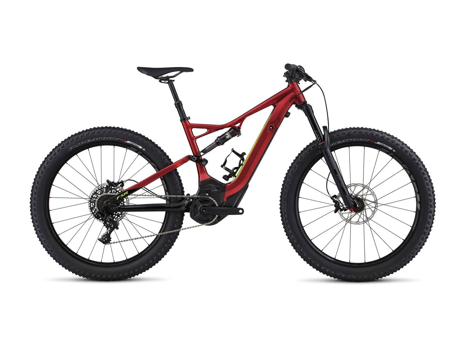 Specialized Turbo Levo FSR Comp 6Fattie, gloss candy red/hyper green - Bild 1