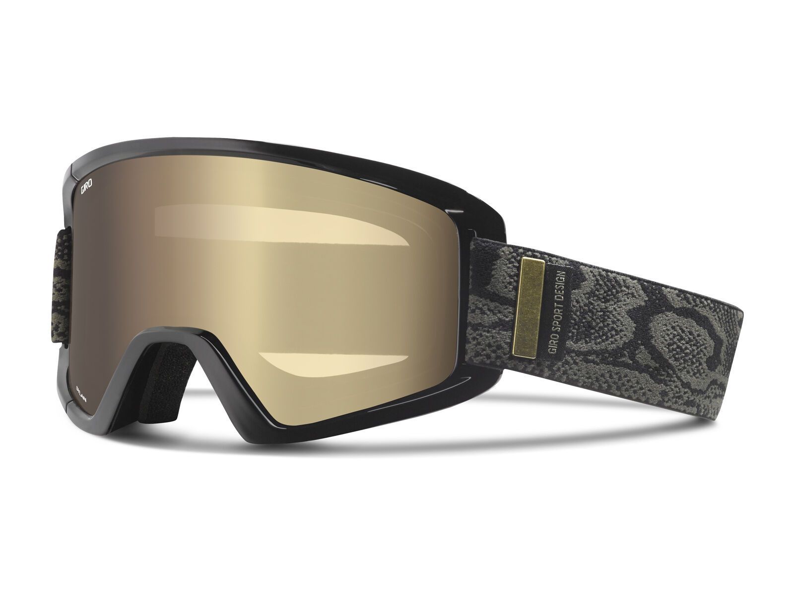 Giro Dylan + Spare Lens, black snake/amber gold+yellow - Bild 1