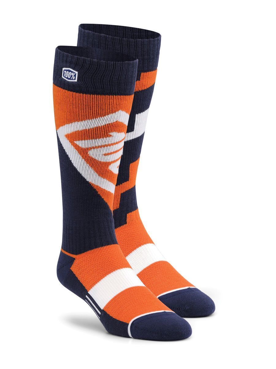 100% Torque Comfort Moto Socks, orange - Bild 1