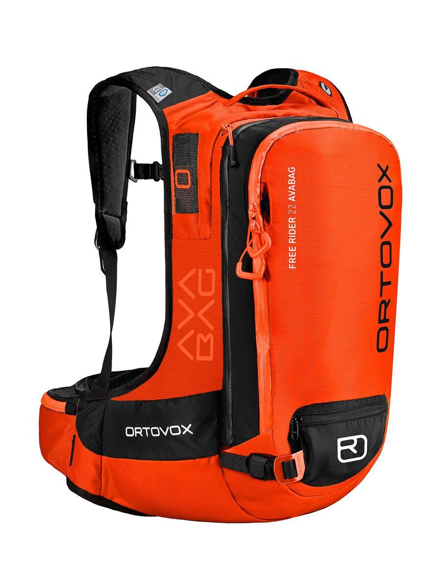 Ortovox Free Rider 22 mit Avabag-Unit, ohne Kartusche, crazy orange - Bild 2