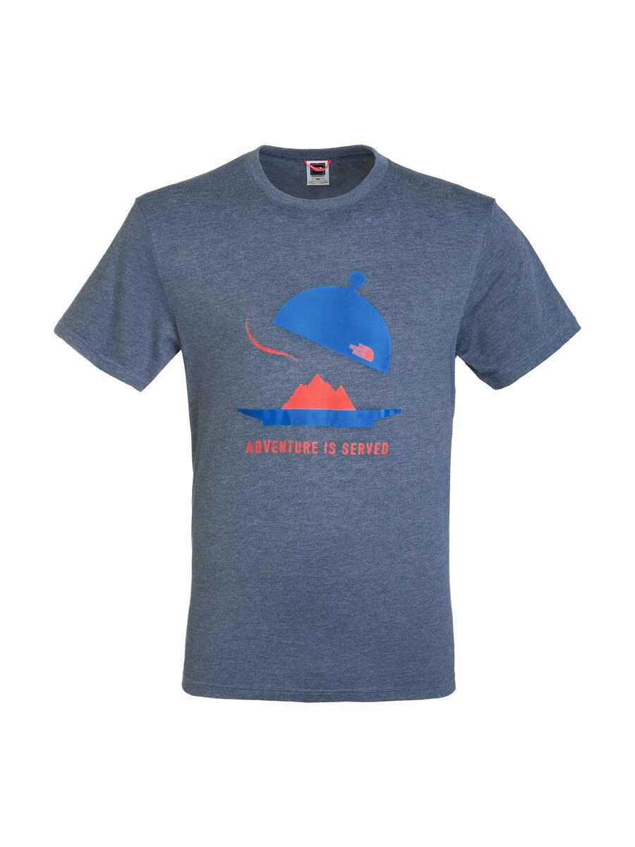 The North Face Mens SS Adventure Is Served Tee, Cosmic Blue - Bild 1