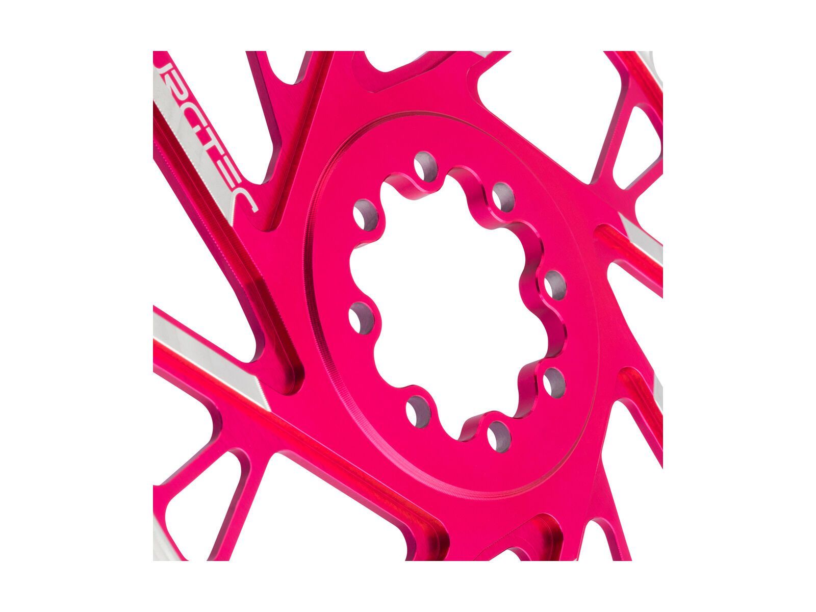 Burgtec 3 mm Offset Thick Thin Chainring SRAM 8-Bolt, toxic barbie pink - Bild 14