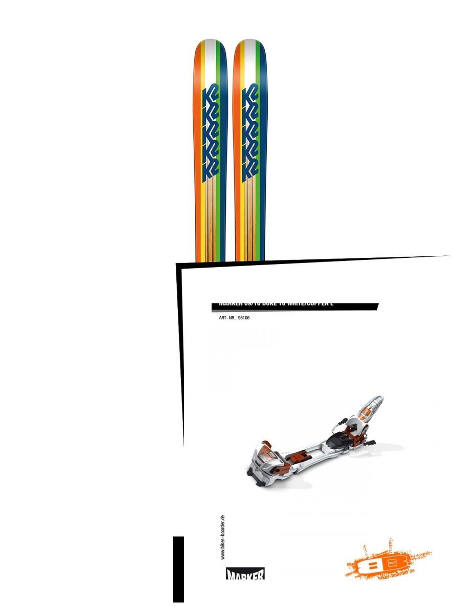 Set: K2 SKI Shreditor 102 2016 + Marker Duke 16 (95106S) - Bild 1