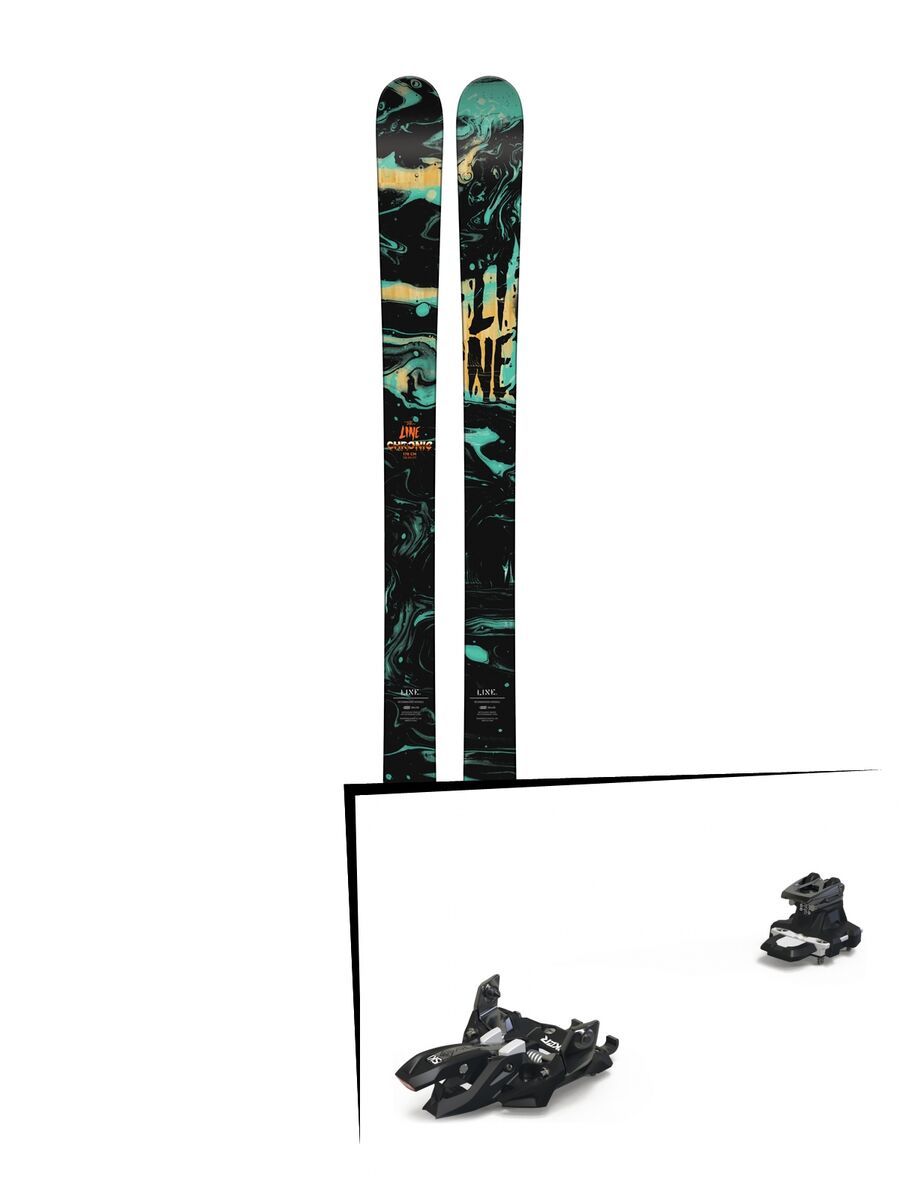 Set: Line Chronic 2018 + Marker Alpinist 9 black/titanium - Bild 1