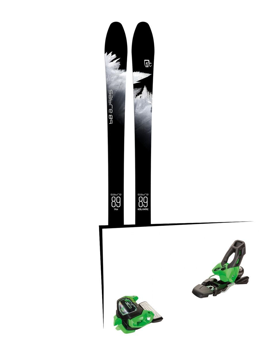 Set: Icelantic Sabre 89 2018 + Tyrolia Attack² 11 GW green - Bild 1