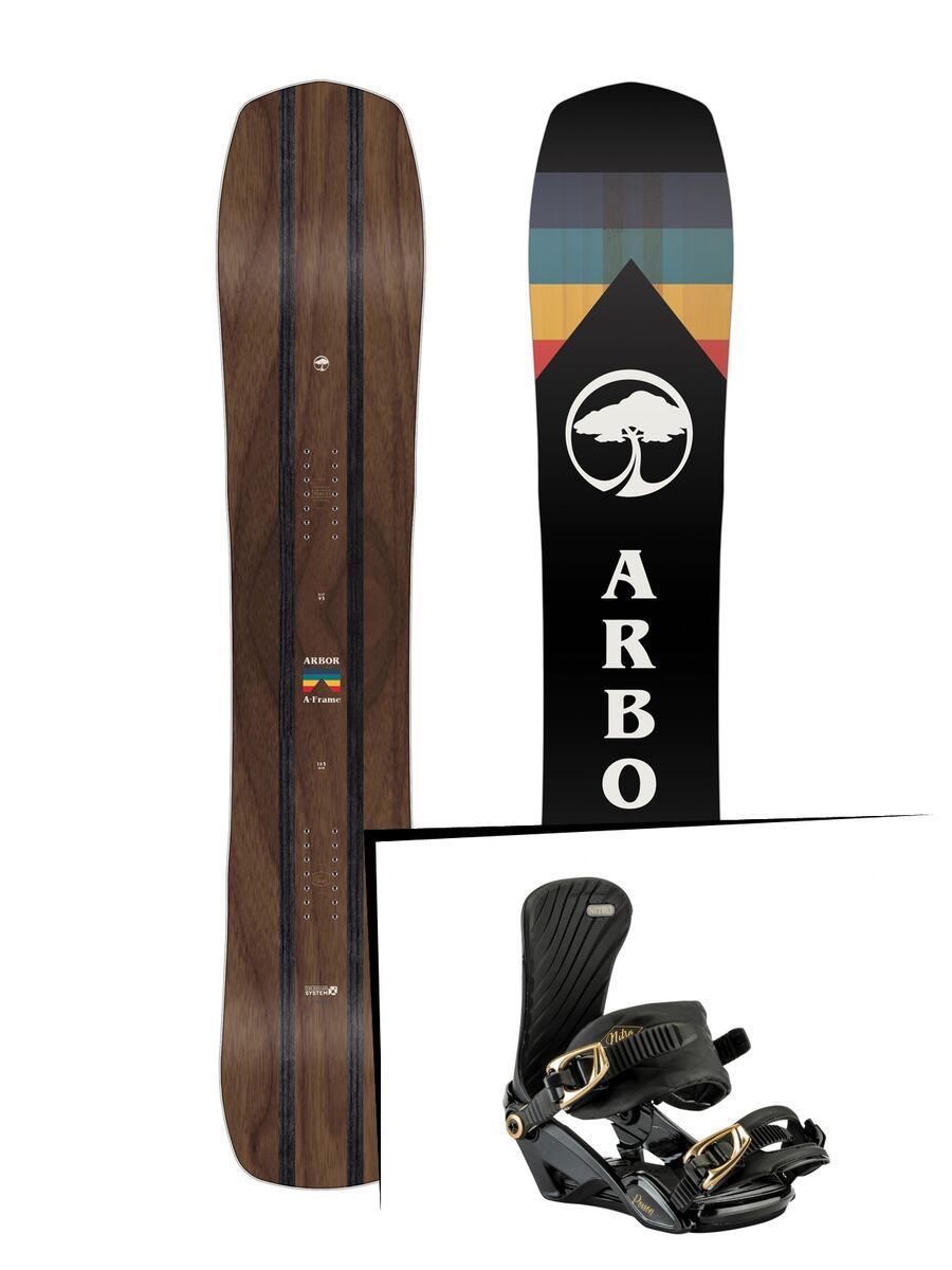 Set: Arbor A-Frame 2019 + Nitro Poison black silk - Bild 1
