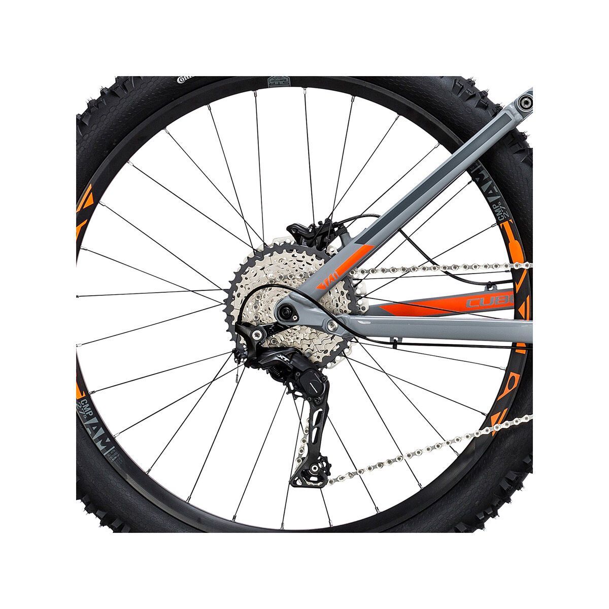 Cube Stereo 140 HPA Pro 27.5, grey´n´flashorange - Bild 4