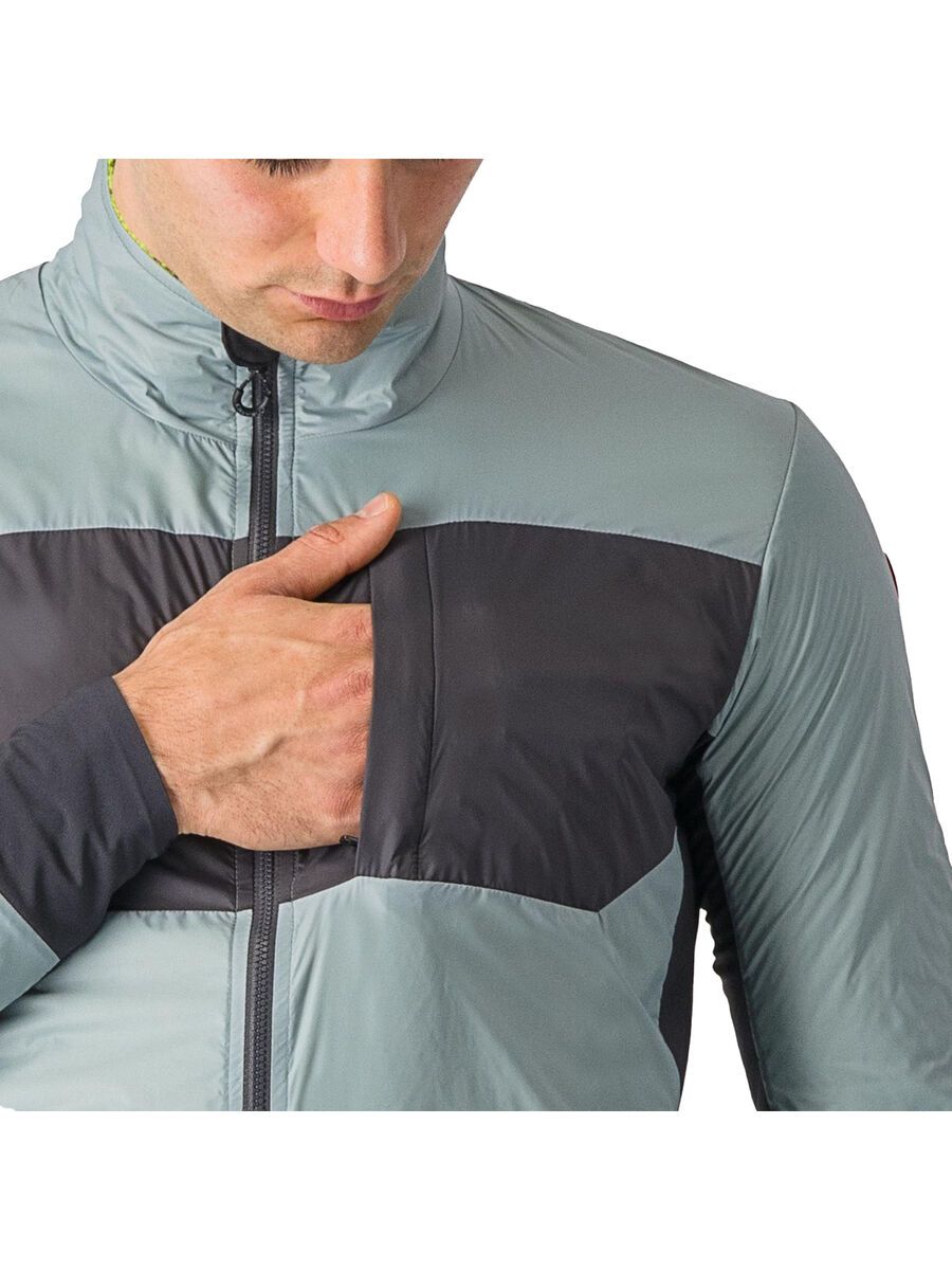 Castelli Unlimited Puffy Jacket, defender green/dark gray-elect