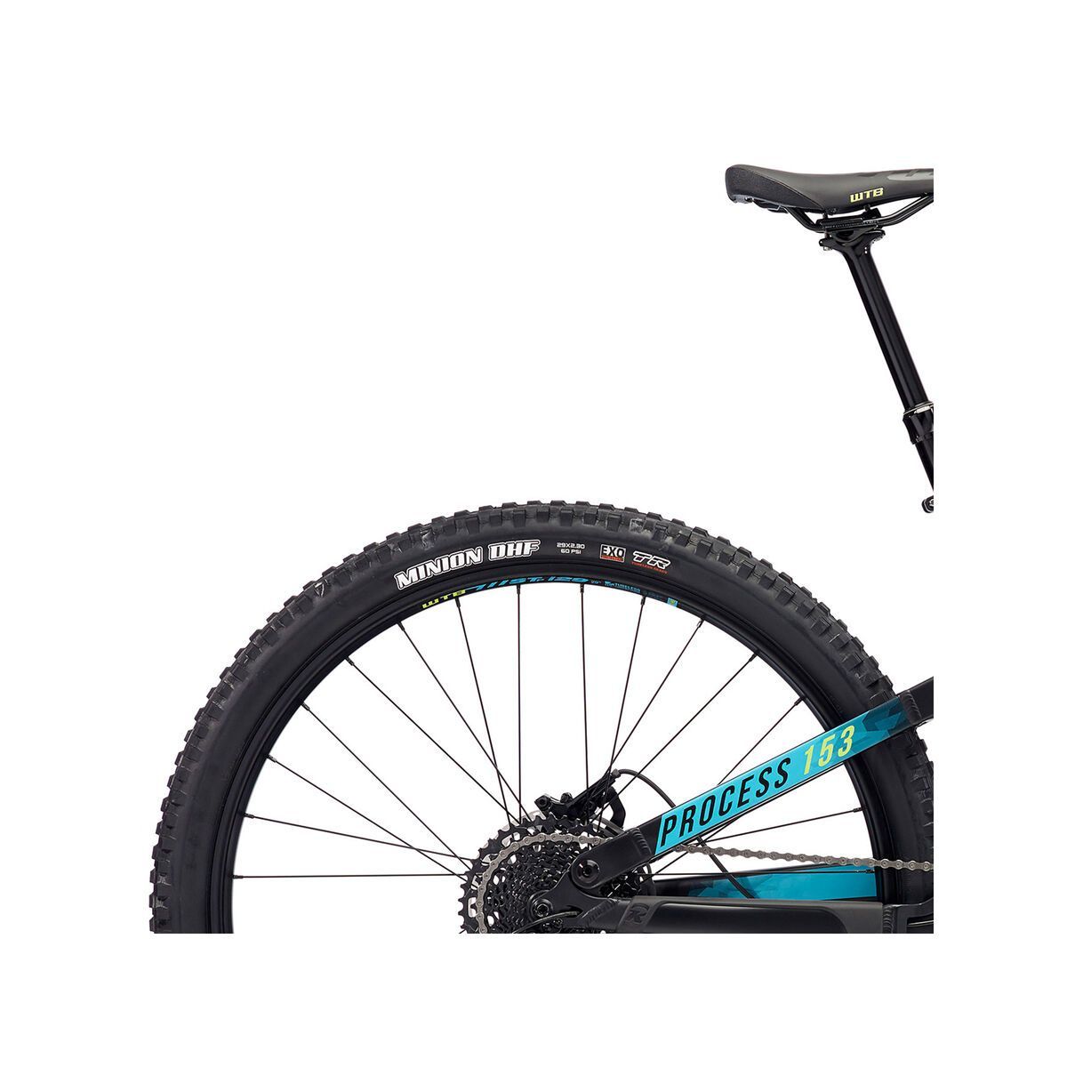 Kona Process 153 AL 29, matt black w/ aqua & green decals - Bild 6