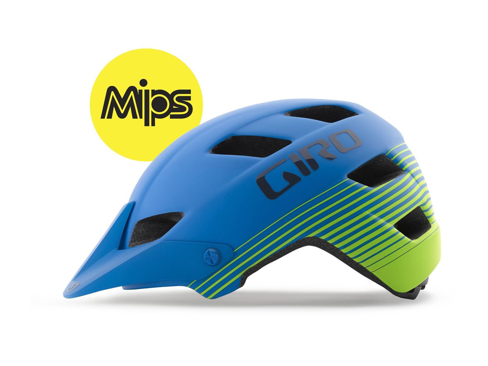 Giro Feature MIPS, matte blue lime - Bild 2