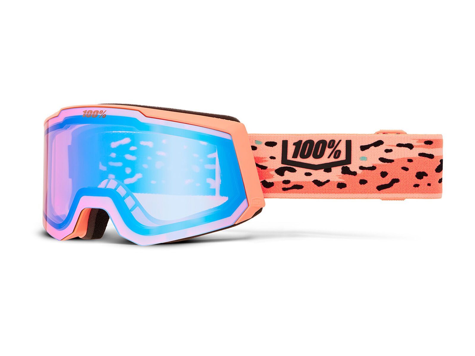 100% Snowcraft S - HiPER Dark Smoke w/Peach ML Mir, safari - Bild 2