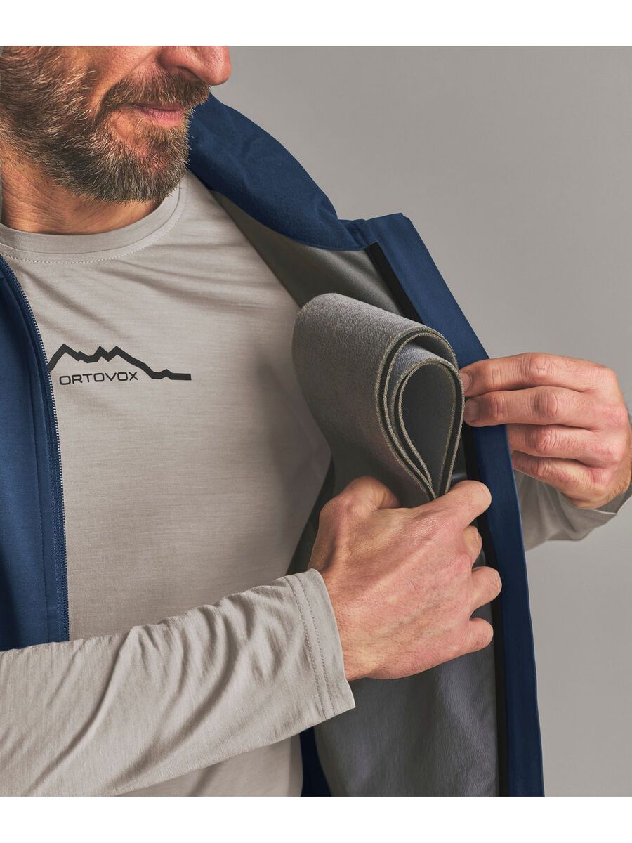 Ortovox Ortler Softshell Plus Vest M, blue nunatak - Bild 6