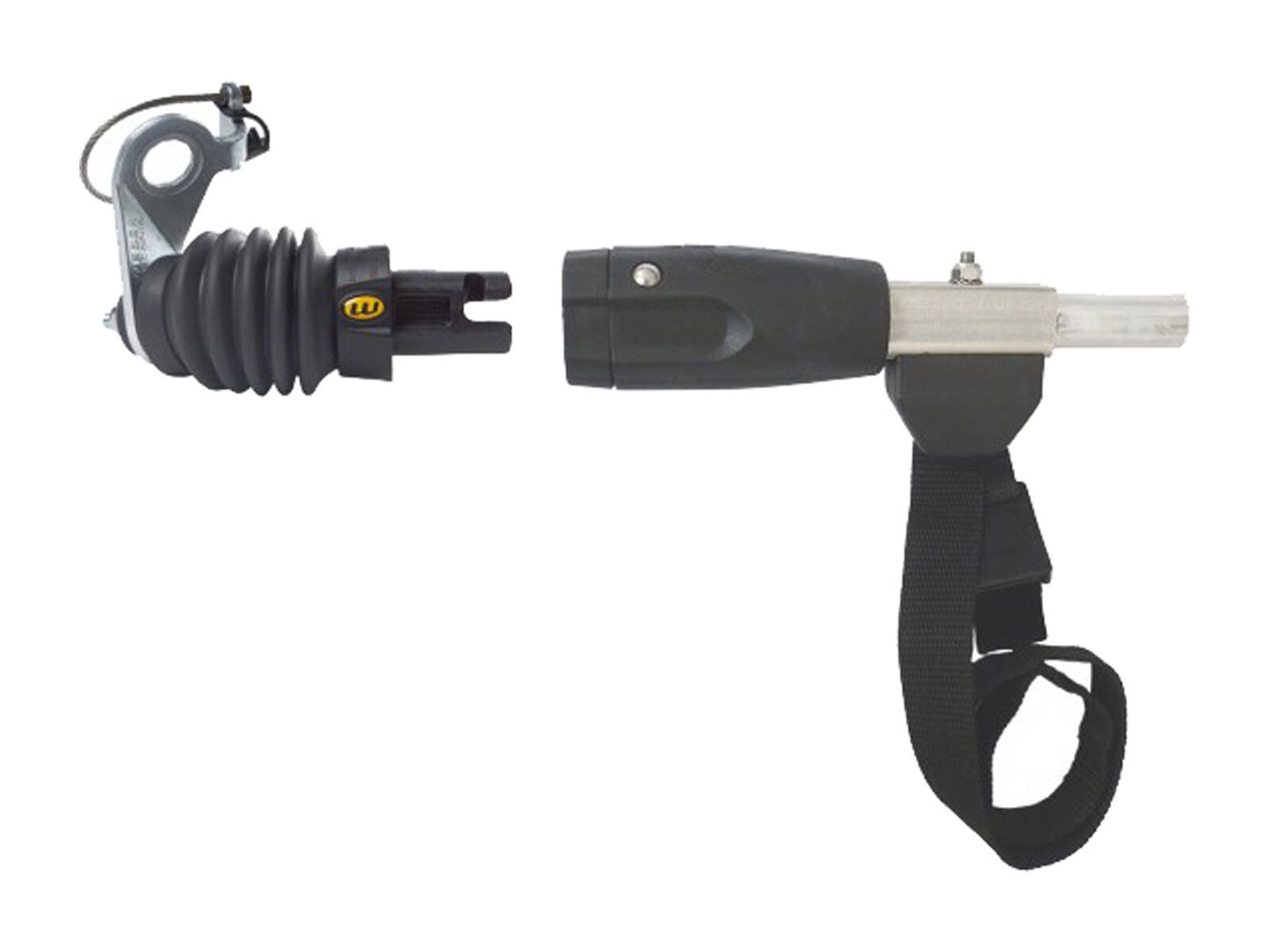 Weber Umrüstset E-Kupplung + Deichselanschluss vierkant für Chariot / Carry Freedom - ohne Schloss - Bild 1