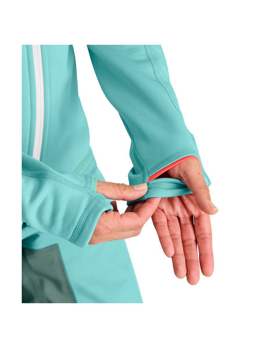 Ortovox Merino Fleece Jacket W, ice waterfall - Bild 3