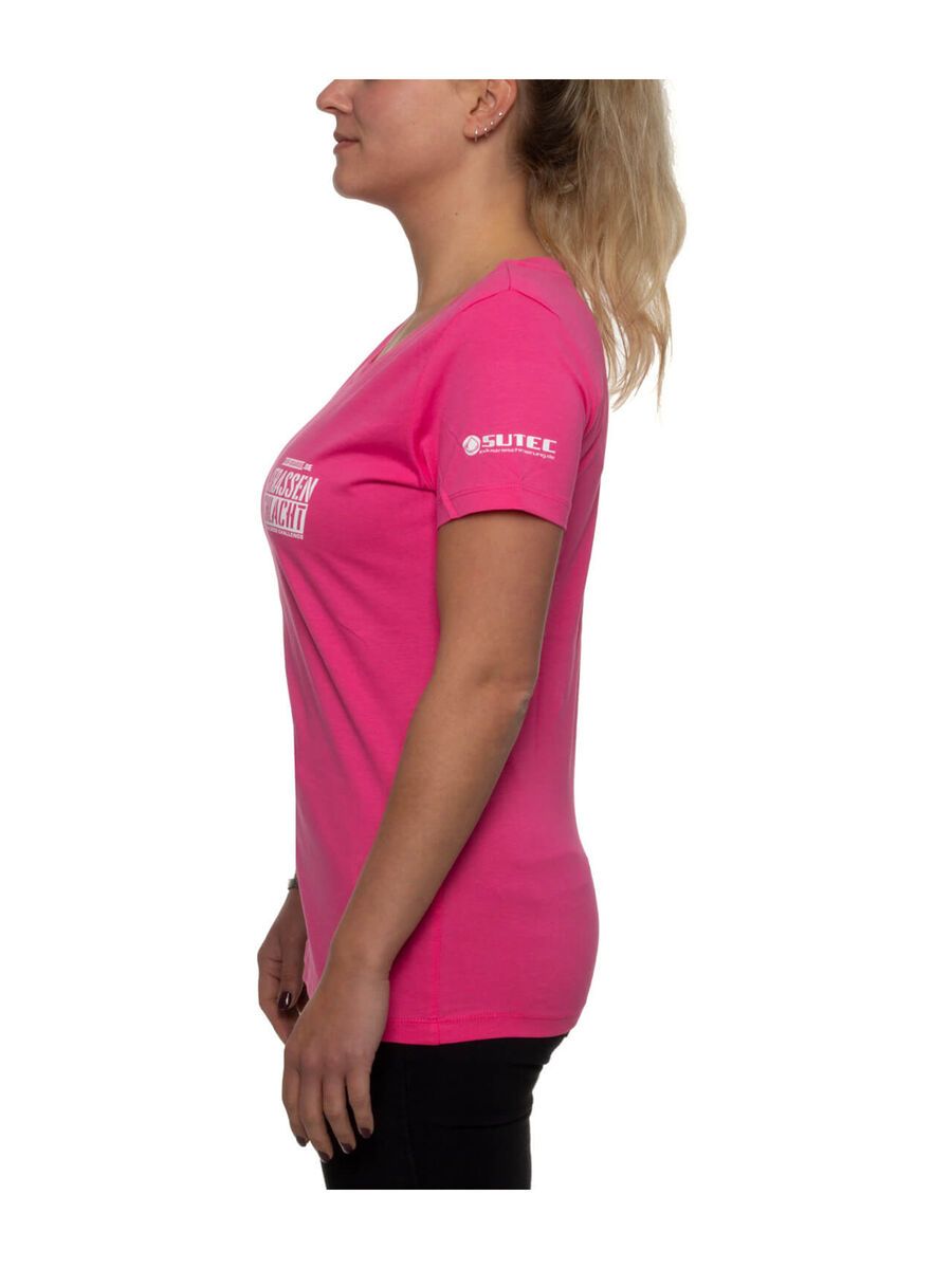 BIKER-BOARDER Strassenschlacht T-Shirt Logo Damen, pink - Bild 2
