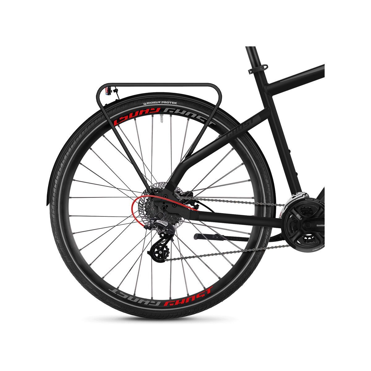 Ghost Square Trekking 2.8 AL, night black/titanium gray/riot red - Bild 4