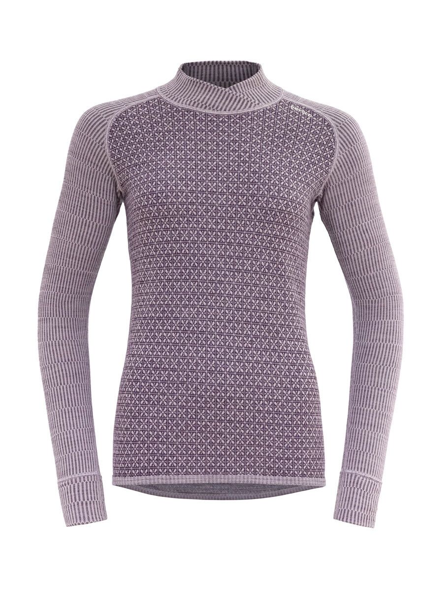 Devold Kvitegga Merino 230 Cross Neck Wmn, orchid - Bild 1