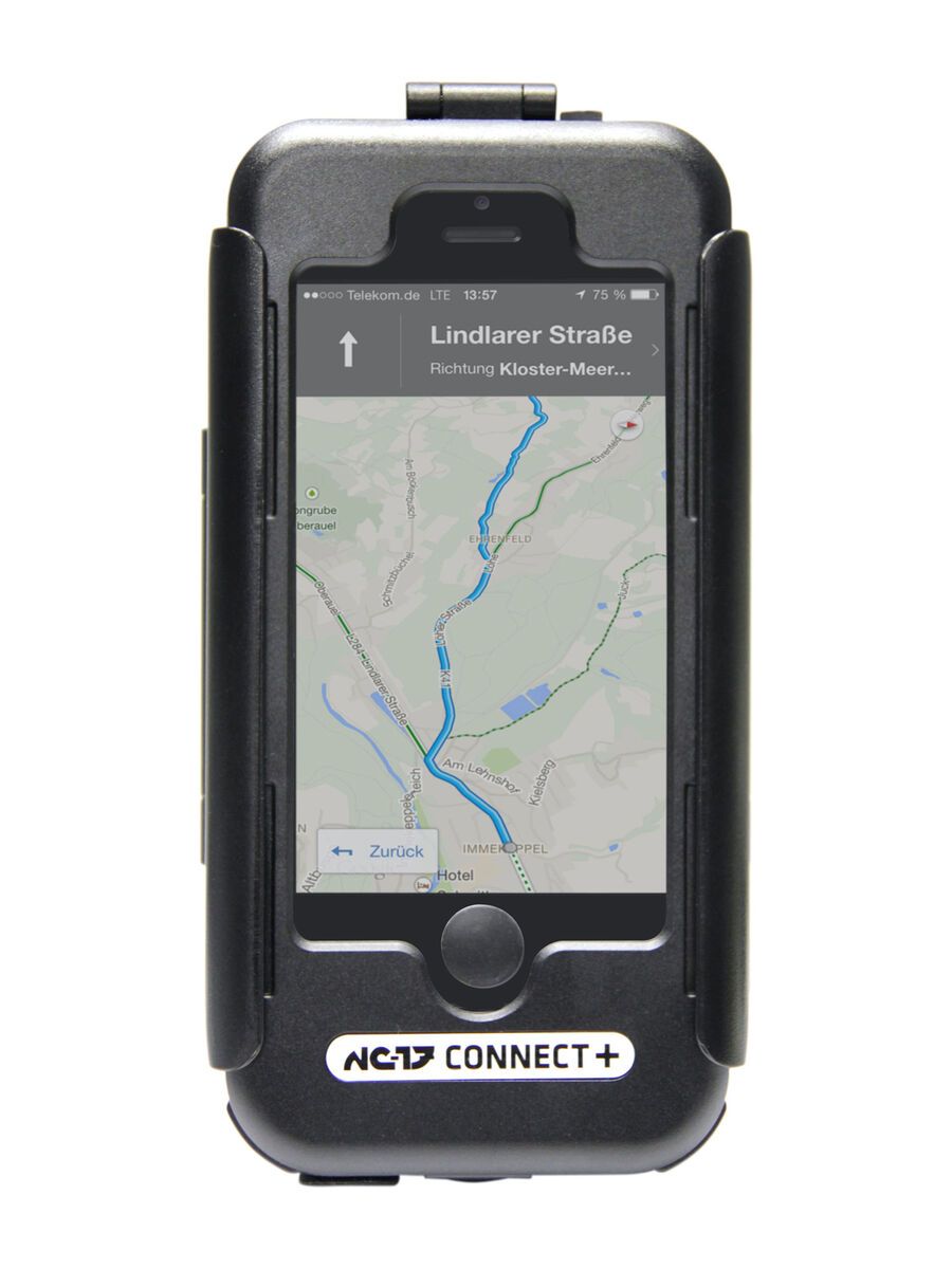 NC-17 Connect+ Iphone 5/5S Bike Case + Halterung und USB Ladekabel, black - Bild 1