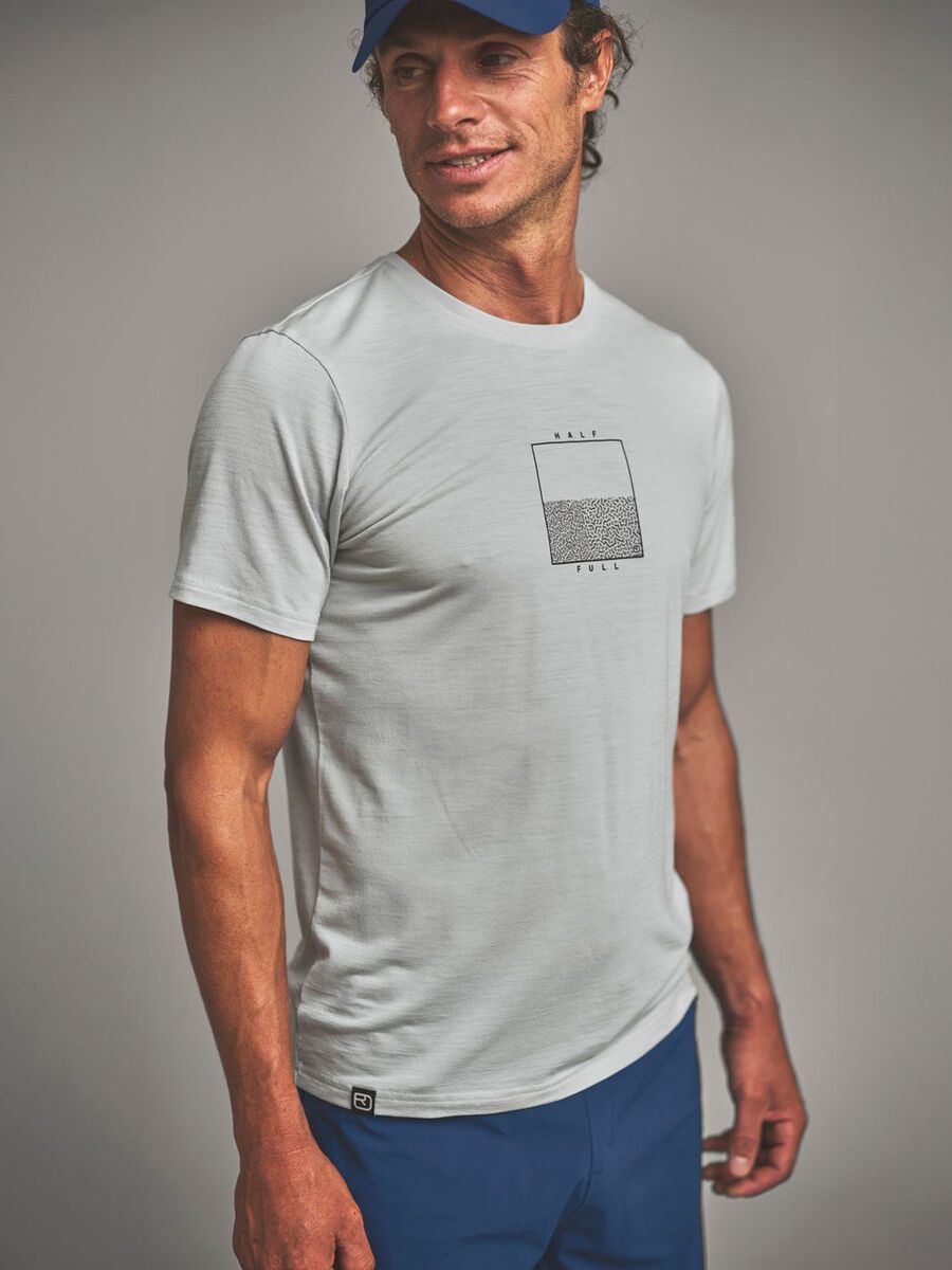 Ortovox 150 Merino Cool Half Full TS M, grey ice - Bild 4