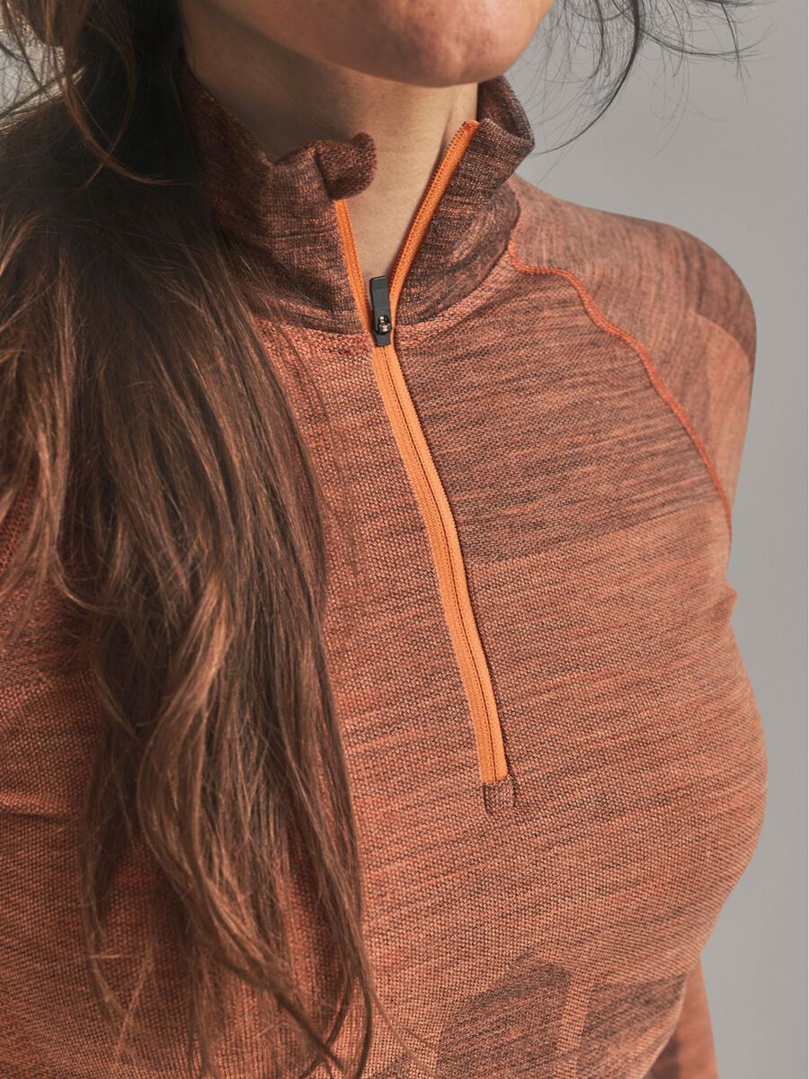 Ortovox 230 Merino Competition Zip Neck W, faded tangerine - Bild 7