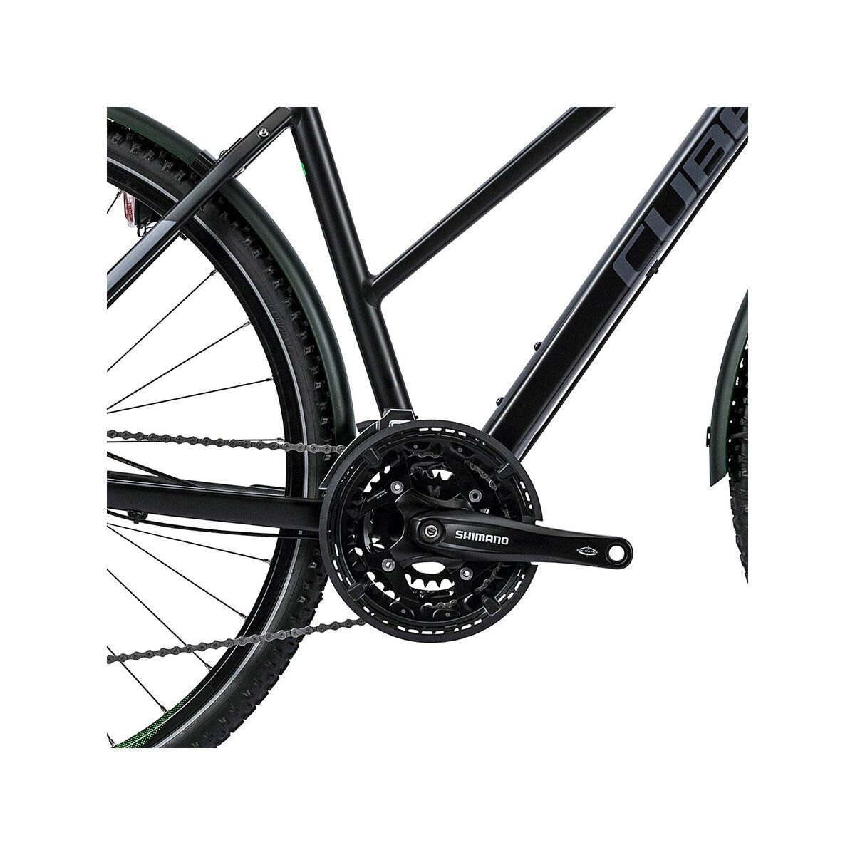 Cube Nature Allroad Trapeze, black flashgreen grey - Bild 3