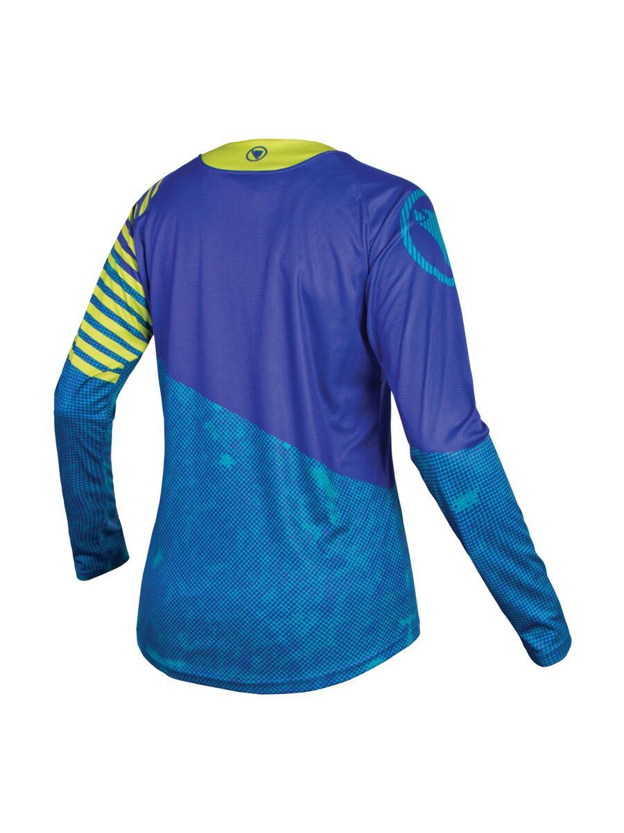Endura Wms MT500 Print L/S Trikot, kobaltblau - Bild 2