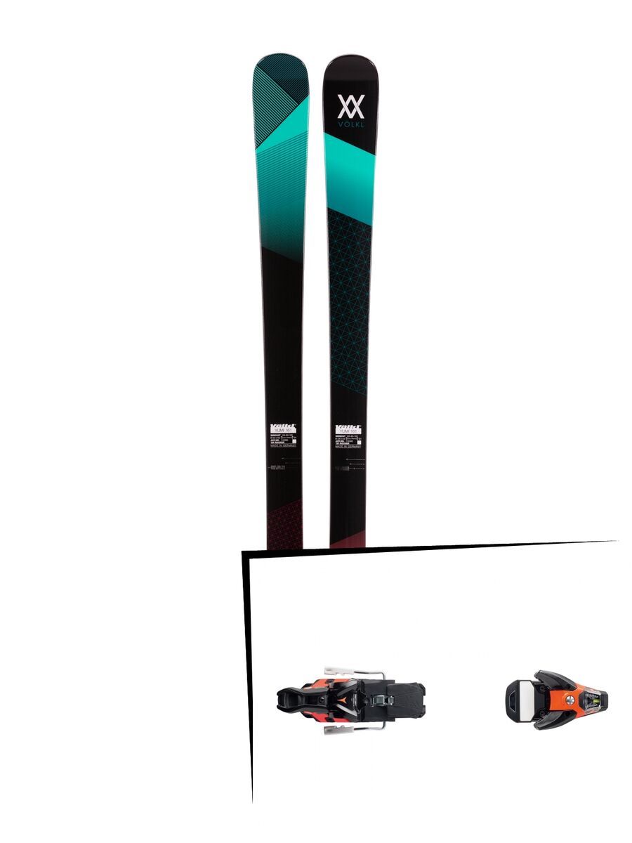 Set: Völkl Yumi 2017 + Salomon STH2 WTR 16, 90 mm 90 mm, black/orange - Skiset - Bild 1