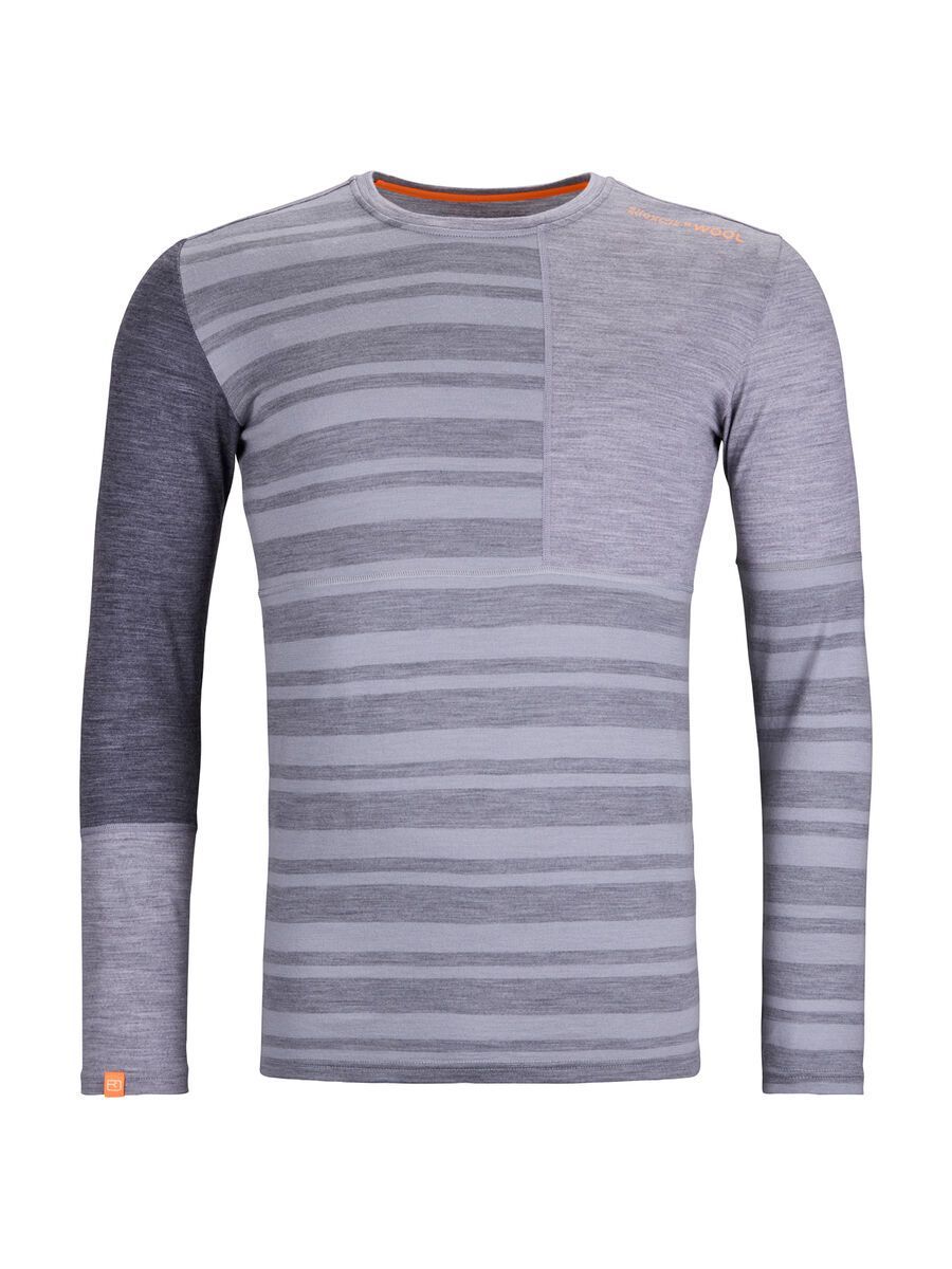 Ortovox 185 Rock'n'wool Long Sleeve M, grey blend - Bild 1