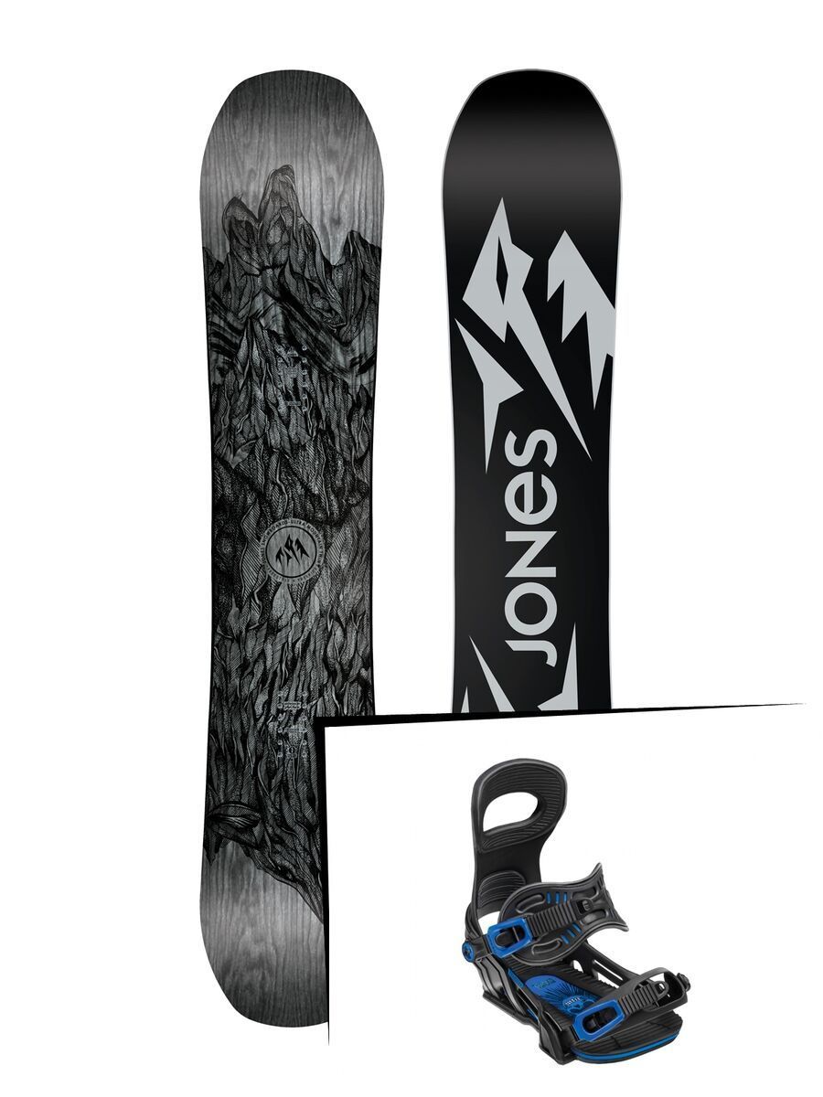 Set: Jones Ultra Mountain Twin Wide 2019 + Bent Metal Transfer black - Bild 1