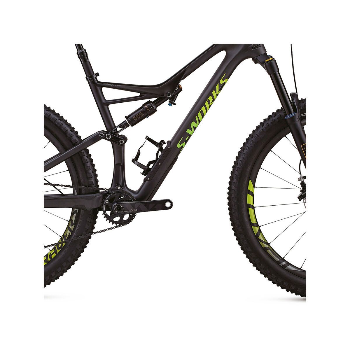 Specialized S-Works Stumpjumper FSR 29/6Fattie, satin gloss carbon/hyper green - Bild 5