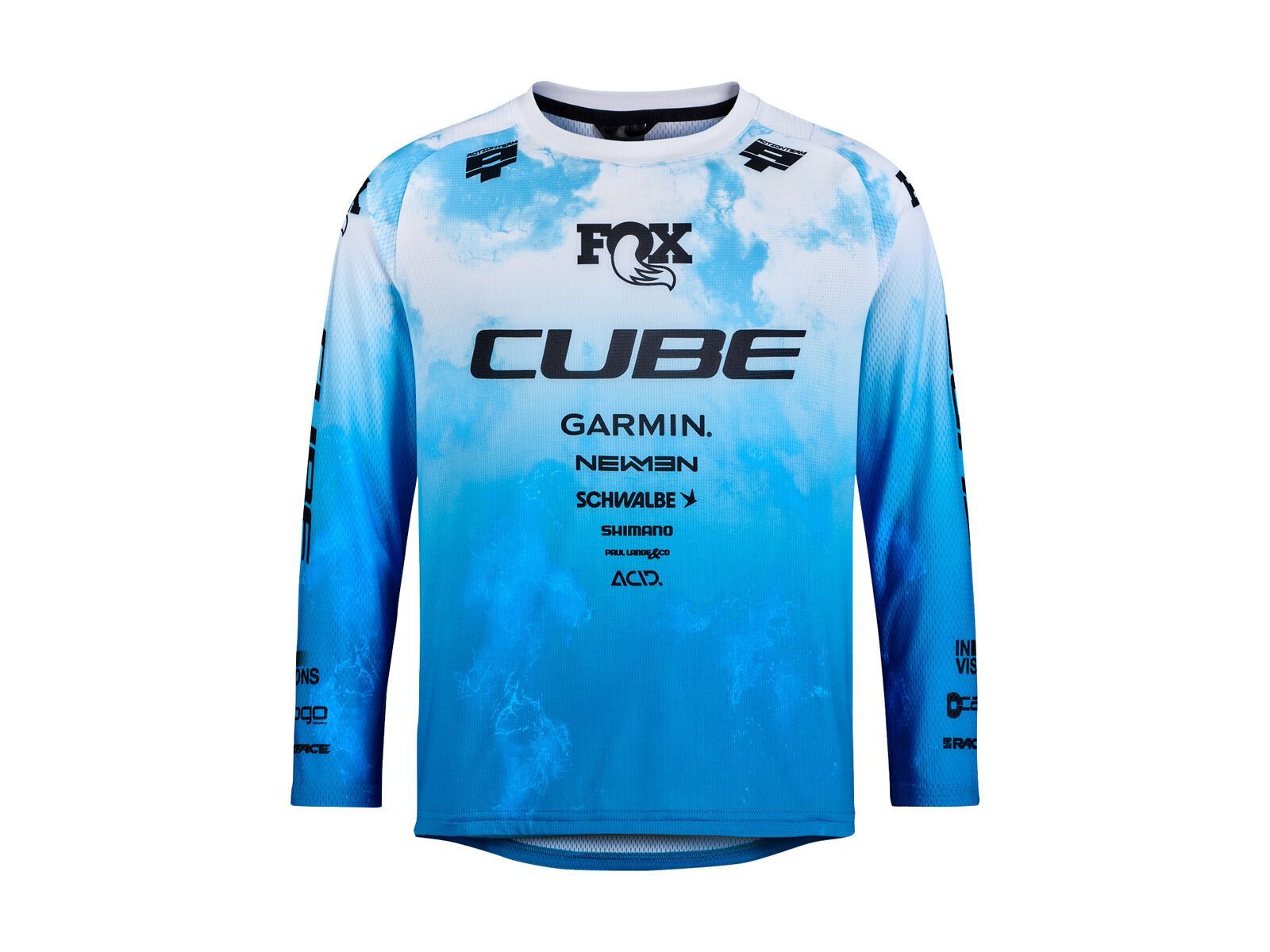 Cube MTB Trikot Rookie X Actionteam langarm, topas blue - Bild 1