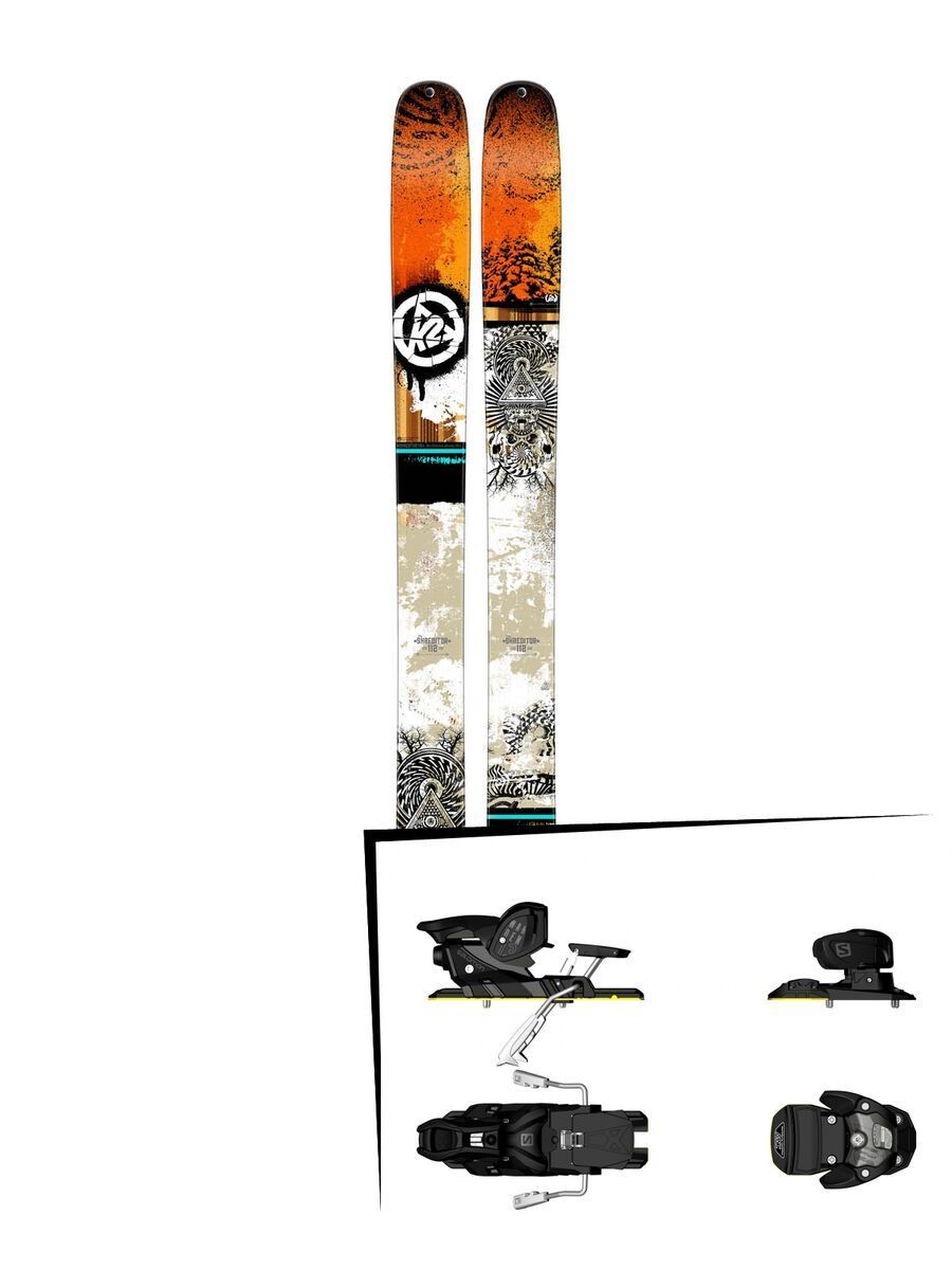 K2 SKI Set: Shreditor 112 2015 + Salomon Warden MNC 13 - Bild 1